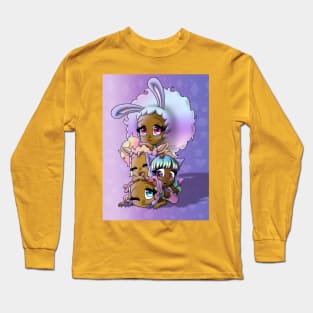 Colorful Black Girls Long Sleeve T-Shirt